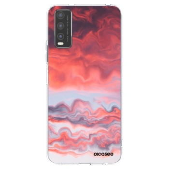 Picasee husă transparentă din silicon pentru Vivo Y20s - Sunset
