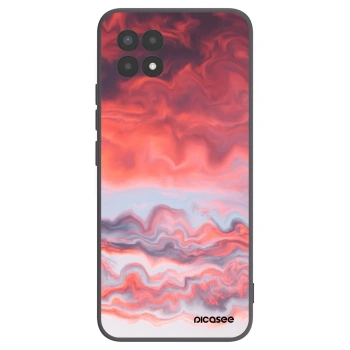 Picasee husă neagră din silicon pentru Realme 8i - Sunset