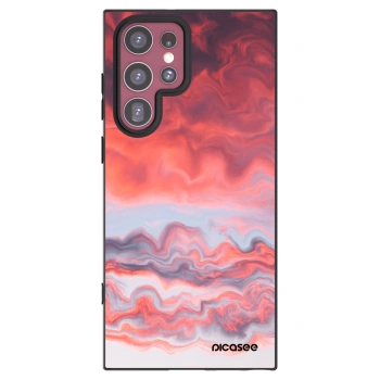 Picasee husă neagră din silicon pentru Samsung Galaxy S22 Ultra 5G - Sunset
