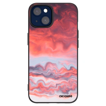 Picasee husă neagră din silicon pentru Apple iPhone 14 - Sunset