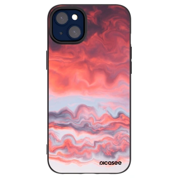 Picasee husă neagră din silicon pentru Apple iPhone 14 Plus - Sunset