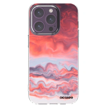 Picasee husă transparentă din silicon pentru Apple iPhone 14 Pro - Sunset