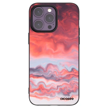 Picasee husă neagră din silicon pentru Apple iPhone 14 Pro Max - Sunset