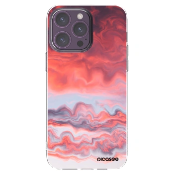 Picasee husă transparentă din silicon pentru Apple iPhone 14 Pro Max - Sunset