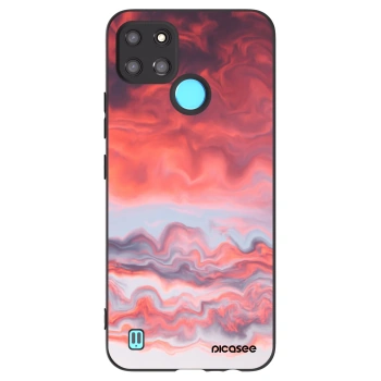 Picasee husă neagră din silicon pentru Realme C21Y - Sunset