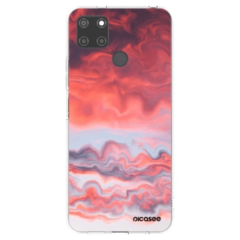 Picasee husă transparentă din silicon pentru Realme C21Y - Sunset