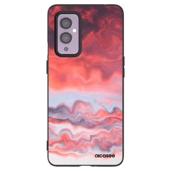 Picasee husă neagră din silicon pentru OnePlus 9 - Sunset