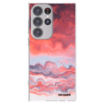 Picasee husă transparentă din silicon pentru Samsung Galaxy S23 Ultra 5G - Sunset
