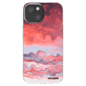 Picasee husă transparentă din silicon pentru Apple iPhone 15 - Sunset