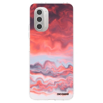Picasee husă transparentă din silicon pentru Motorola Moto G51 - Sunset
