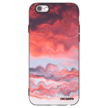 Picasee husă neagră din silicon pentru Apple iPhone 6/6S - Sunset
