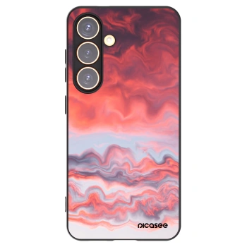 Picasee husă neagră din silicon pentru Samsung Galaxy S24 S921B 5G - Sunset