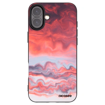 Picasee husă neagră din silicon pentru Apple iPhone 16 Plus - Sunset