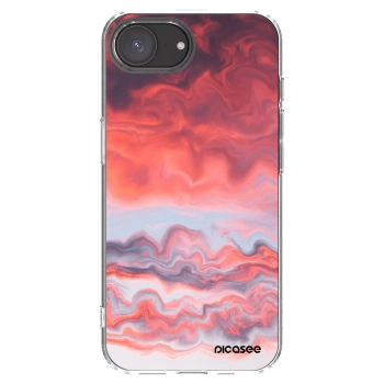 Picasee husă transparentă din silicon pentru Apple iPhone 16e - Sunset