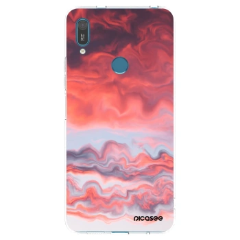 Picasee husă transparentă din silicon pentru Huawei Y7 2019 - Sunset