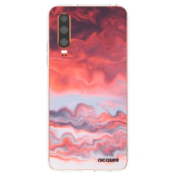 Picasee husă transparentă din silicon pentru Huawei P30 - Sunset