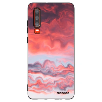 Picasee husă neagră din silicon pentru Huawei P30 - Sunset