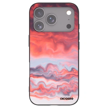 Picasee husă neagră din silicon pentru Apple iPhone 17 Pro - Sunset