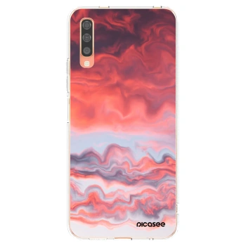 Picasee husă transparentă din silicon pentru Samsung Galaxy A70 A705F - Sunset