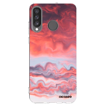 Picasee husă transparentă din silicon pentru Huawei P30 Lite - Sunset