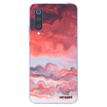 Picasee husă transparentă din silicon pentru Xiaomi Mi 9 SE - Sunset