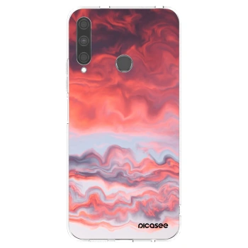 Picasee husă transparentă din silicon pentru Huawei P40 Lite E - Sunset