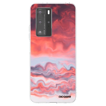Picasee husă transparentă din silicon pentru Huawei P40 Pro - Sunset