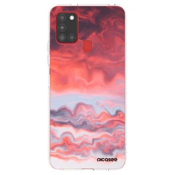 Picasee husă transparentă din silicon pentru Samsung Galaxy A21s - Sunset