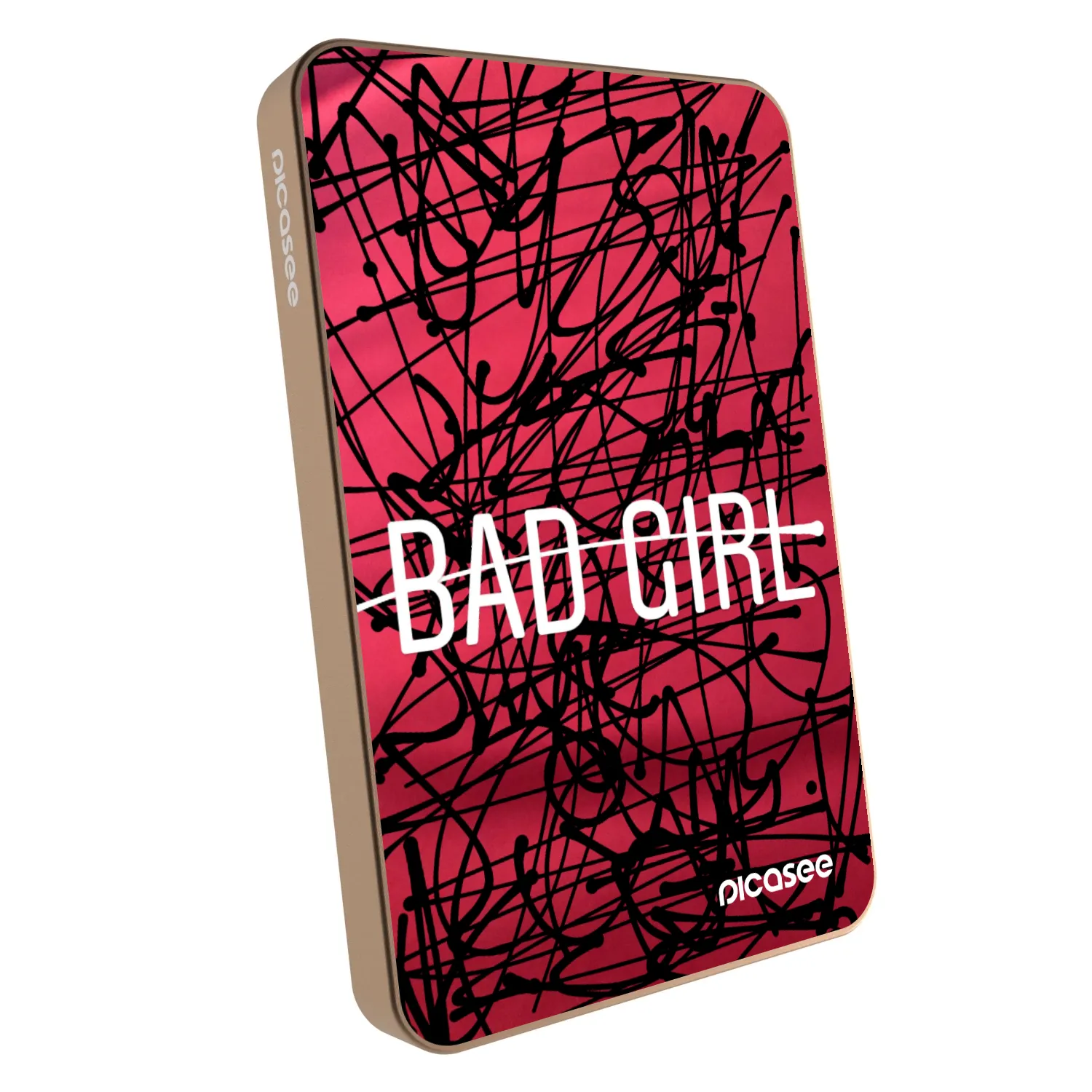 Picasee Powerbank cu MagSafe 5 000 mAh De aur - Bad girl