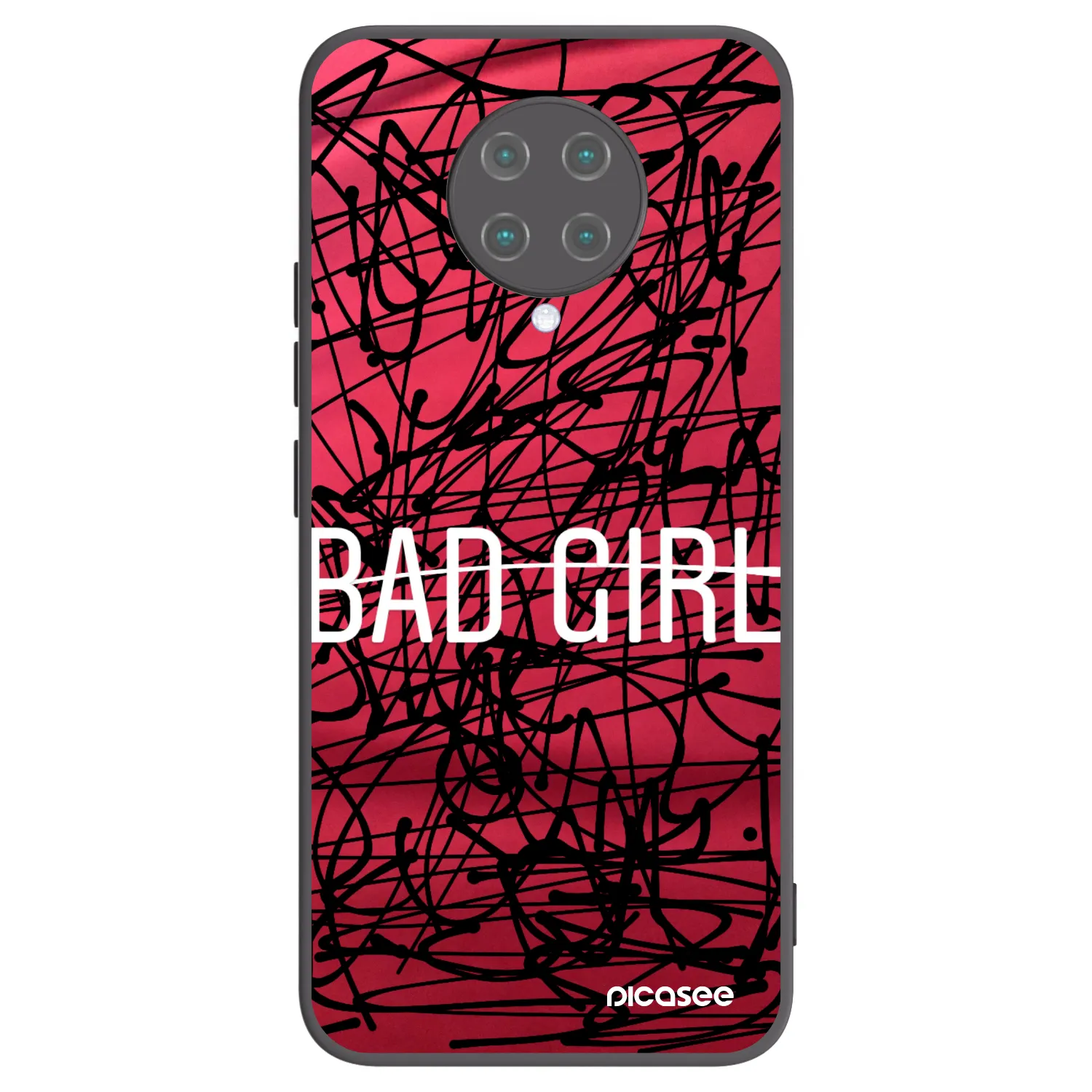 Picasee husă neagră din silicon pentru Xiaomi Poco F2 Pro - Bad girl