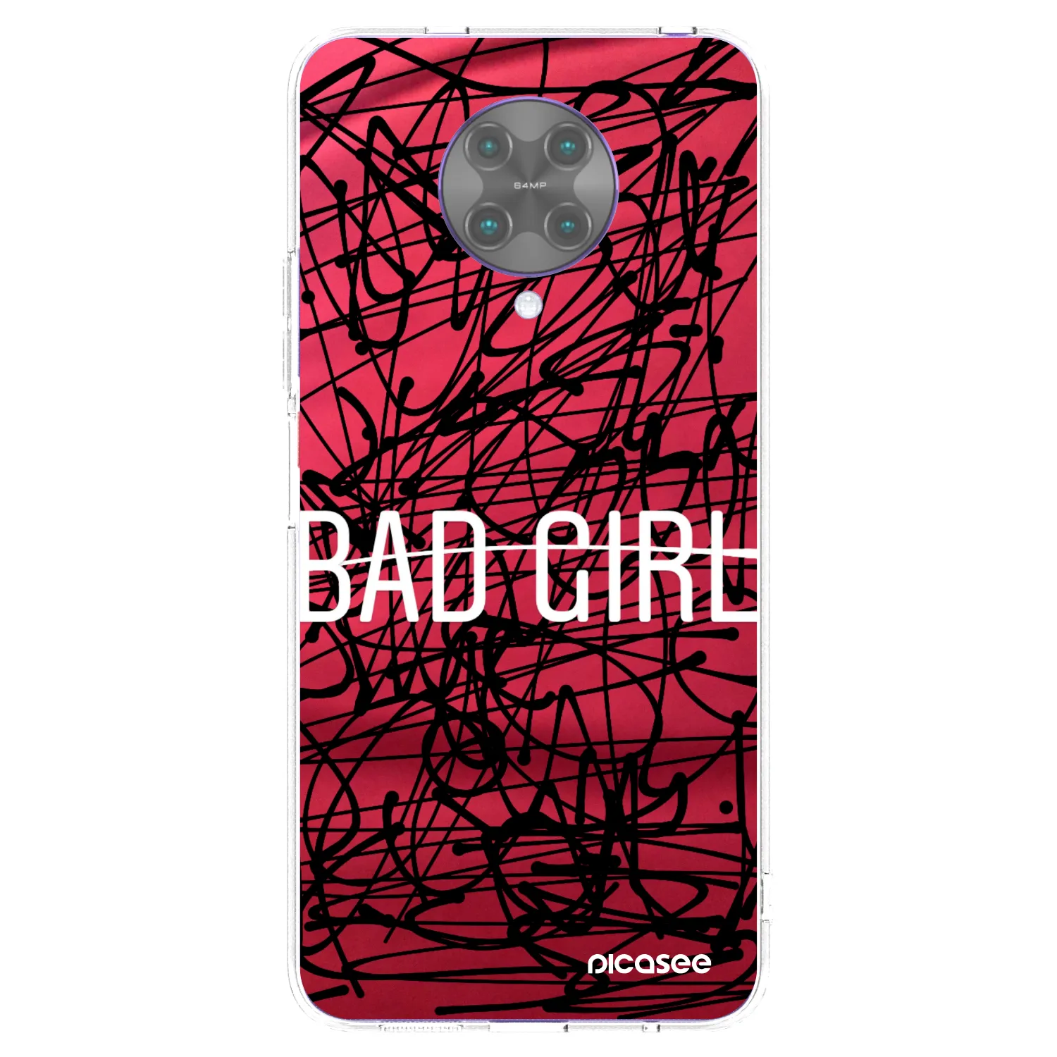 Picasee husă transparentă din silicon pentru Xiaomi Poco F2 Pro - Bad girl
