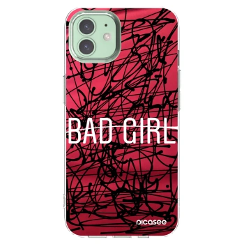 Picasee husă transparentă din silicon pentru Apple iPhone 12 - Bad girl
