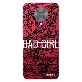 Picasee husă transparentă din silicon pentru Xiaomi Poco F2 Pro - Bad girl