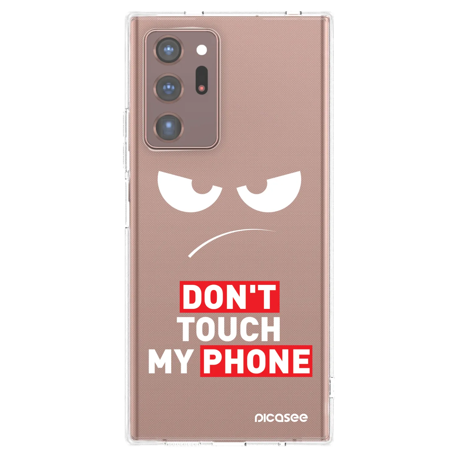 Picasee husă transparentă din silicon pentru Samsung Galaxy Note 20 Ultra - Angry Eyes - Transparent