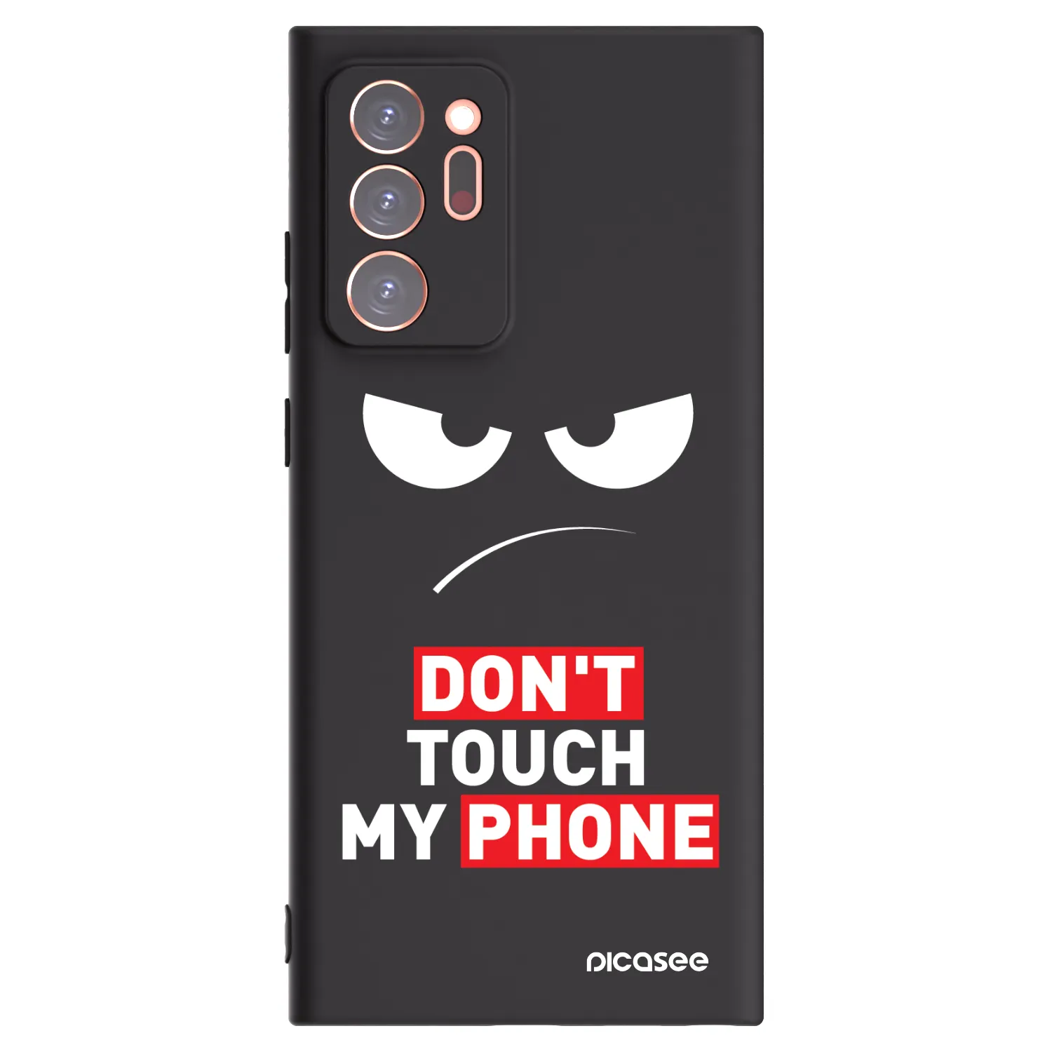 Picasee husă neagră din silicon pentru Samsung Galaxy Note 20 Ultra - Angry Eyes - Transparent
