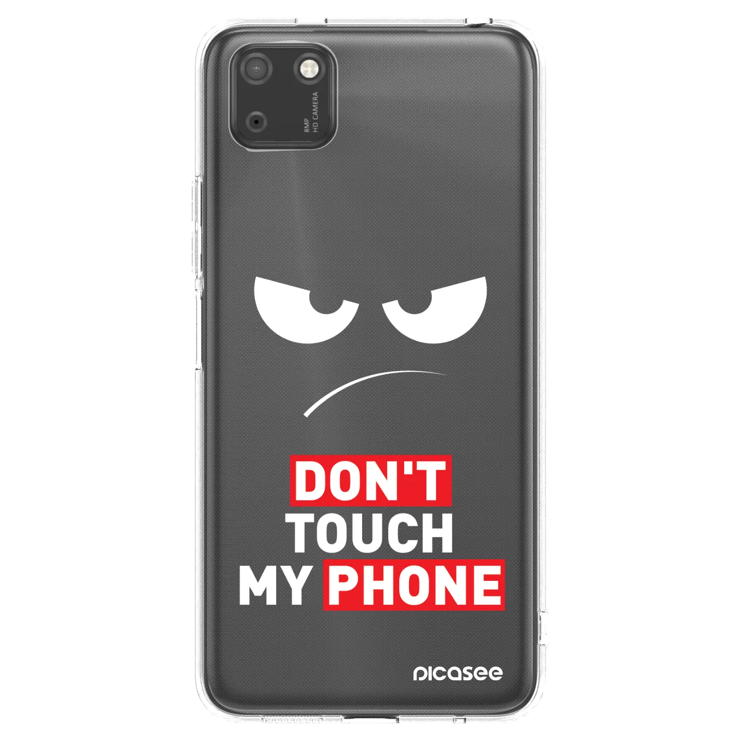 Picasee husă transparentă din silicon pentru Huawei Y5P - Angry Eyes - Transparent