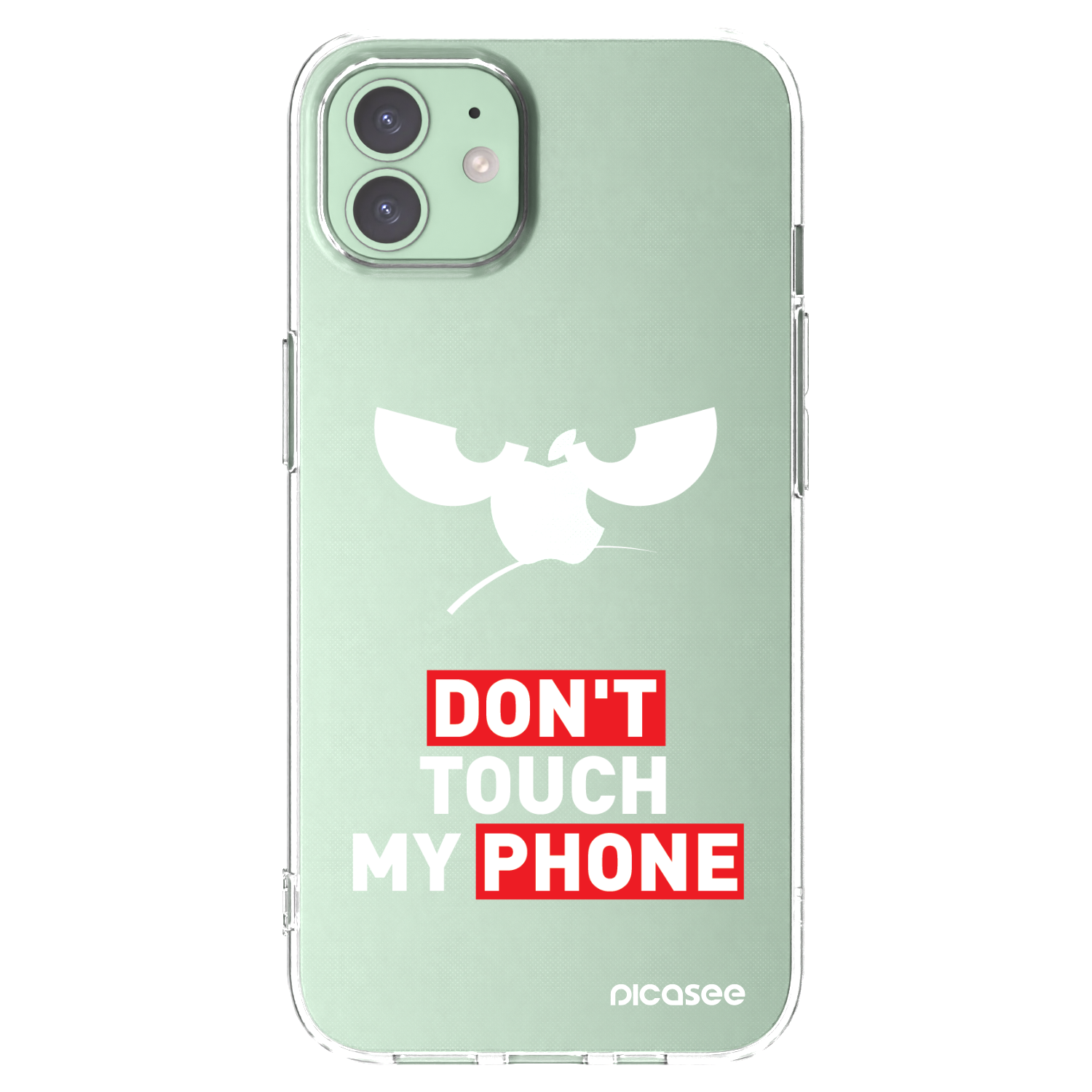 Picasee husă transparentă din silicon pentru Apple iPhone 12 Pro - Angry Eyes - Transparent