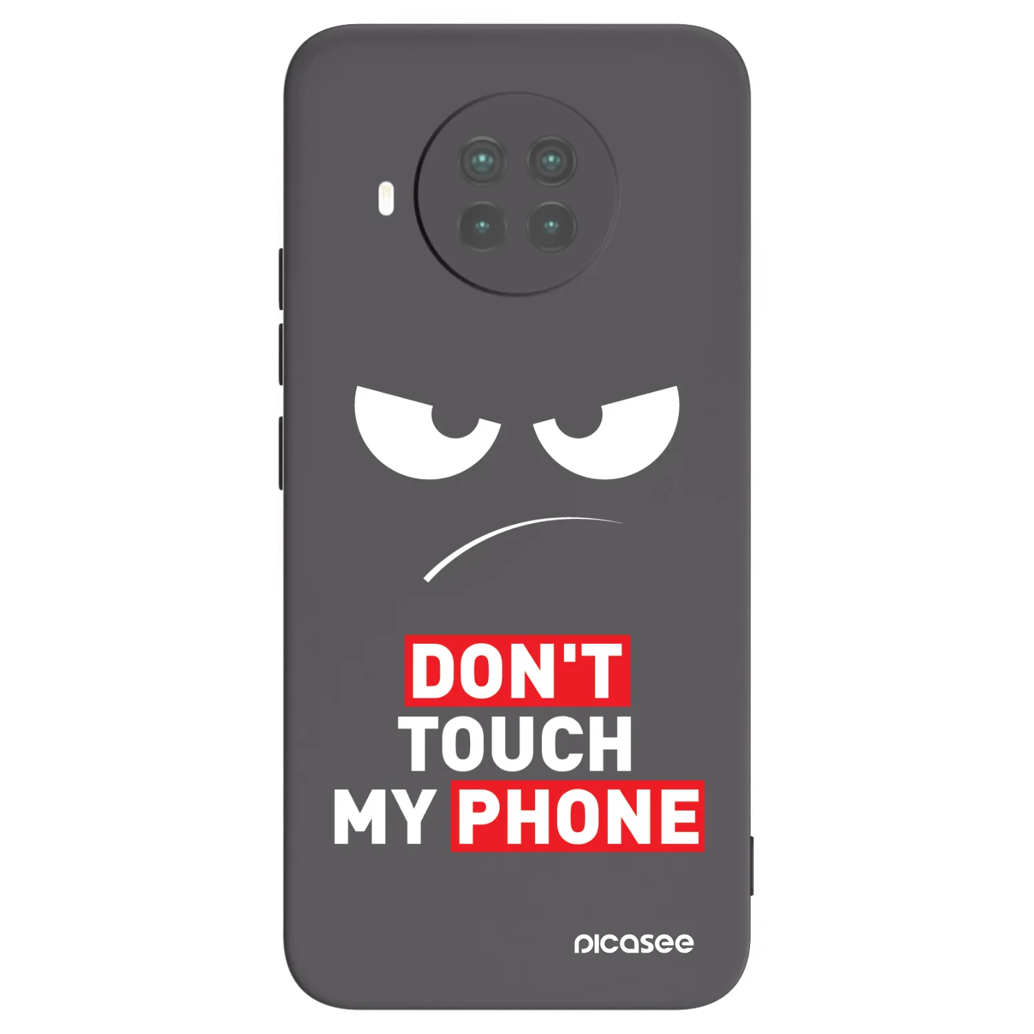 Picasee husă neagră din silicon pentru Xiaomi Mi 10T Lite - Angry Eyes - Transparent