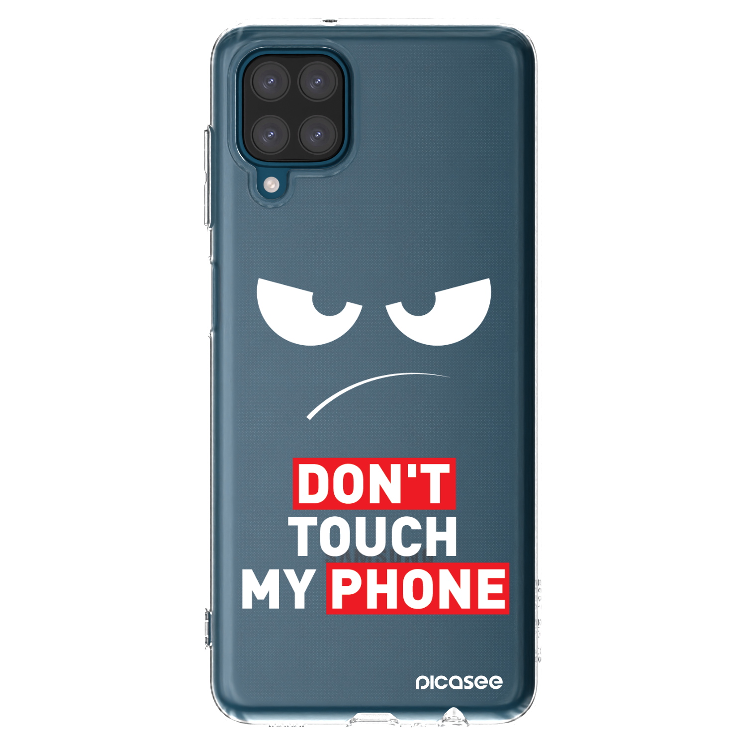 Picasee husă transparentă din silicon pentru Samsung Galaxy A12 A125F - Angry Eyes - Transparent