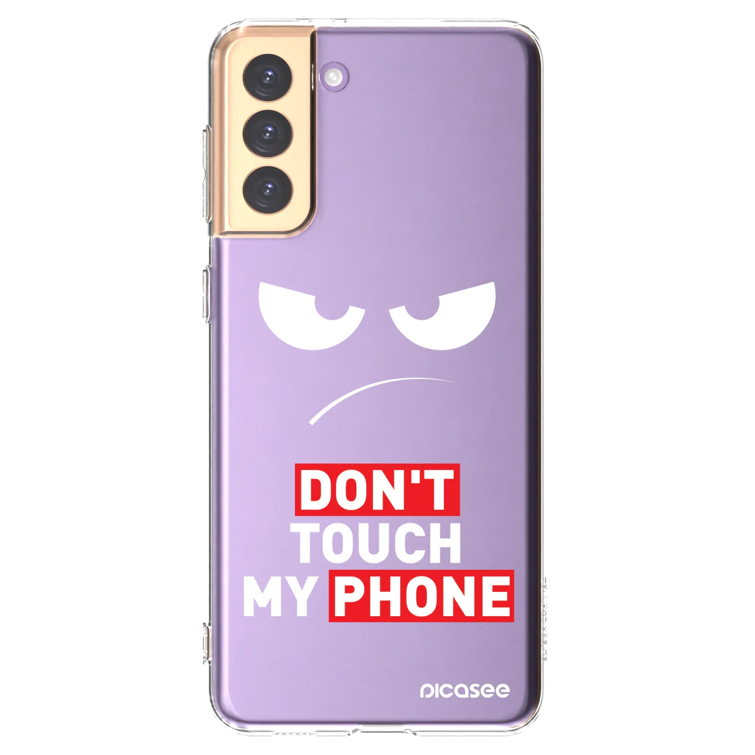 Picasee husă transparentă din silicon pentru Samsung Galaxy S21+ 5G G996F - Angry Eyes - Transparent