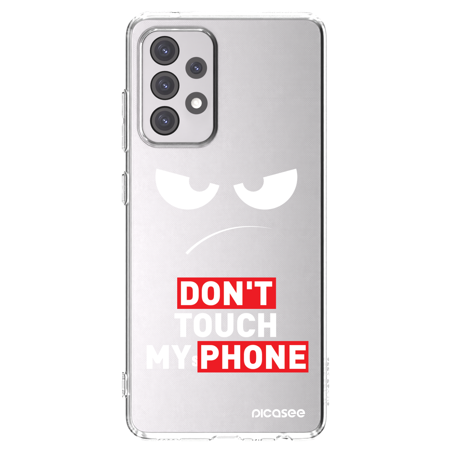 Picasee husă transparentă din silicon pentru Samsung Galaxy A52 5G A525F - Angry Eyes - Transparent