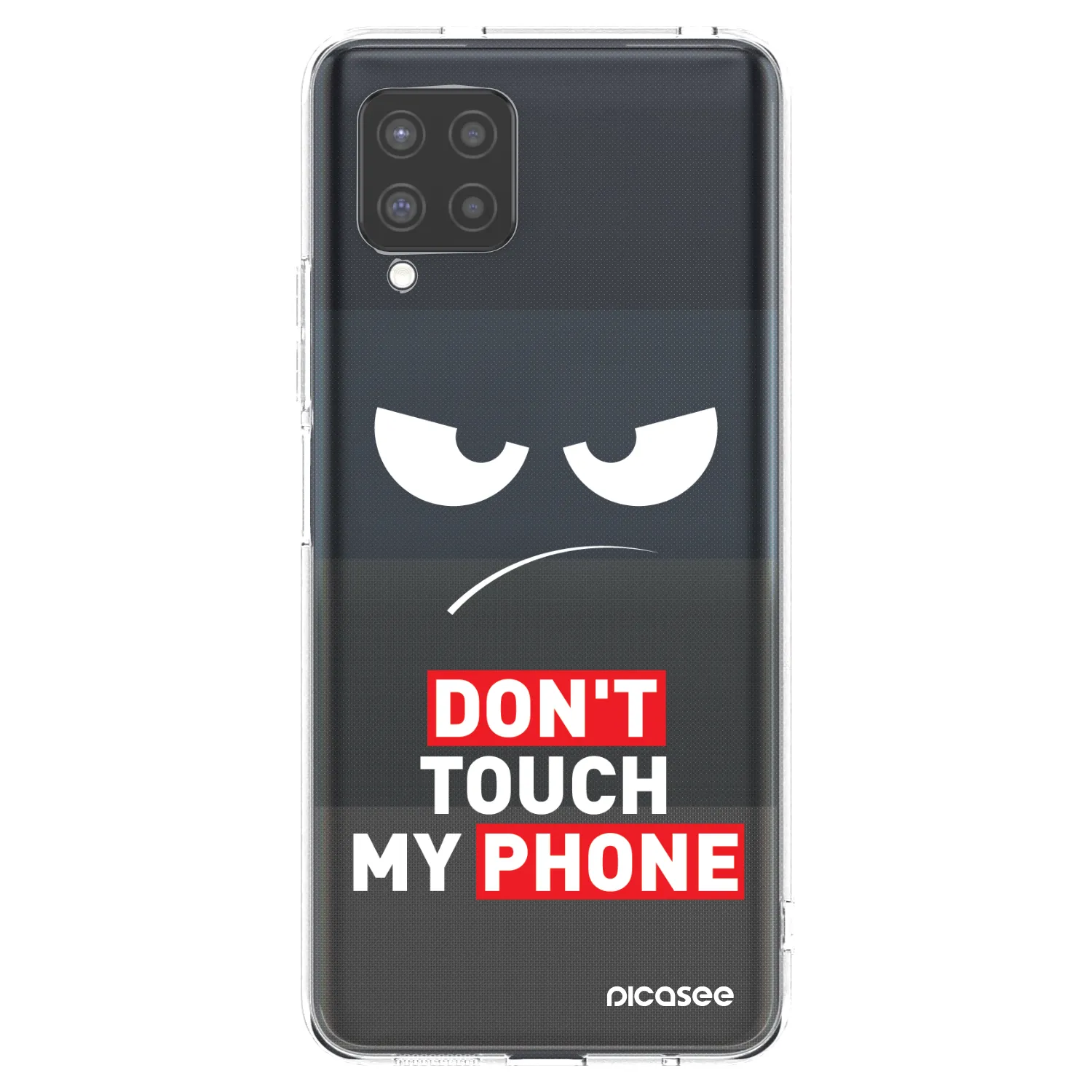 Picasee husă transparentă din silicon pentru Samsung Galaxy A42 A426B - Angry Eyes - Transparent
