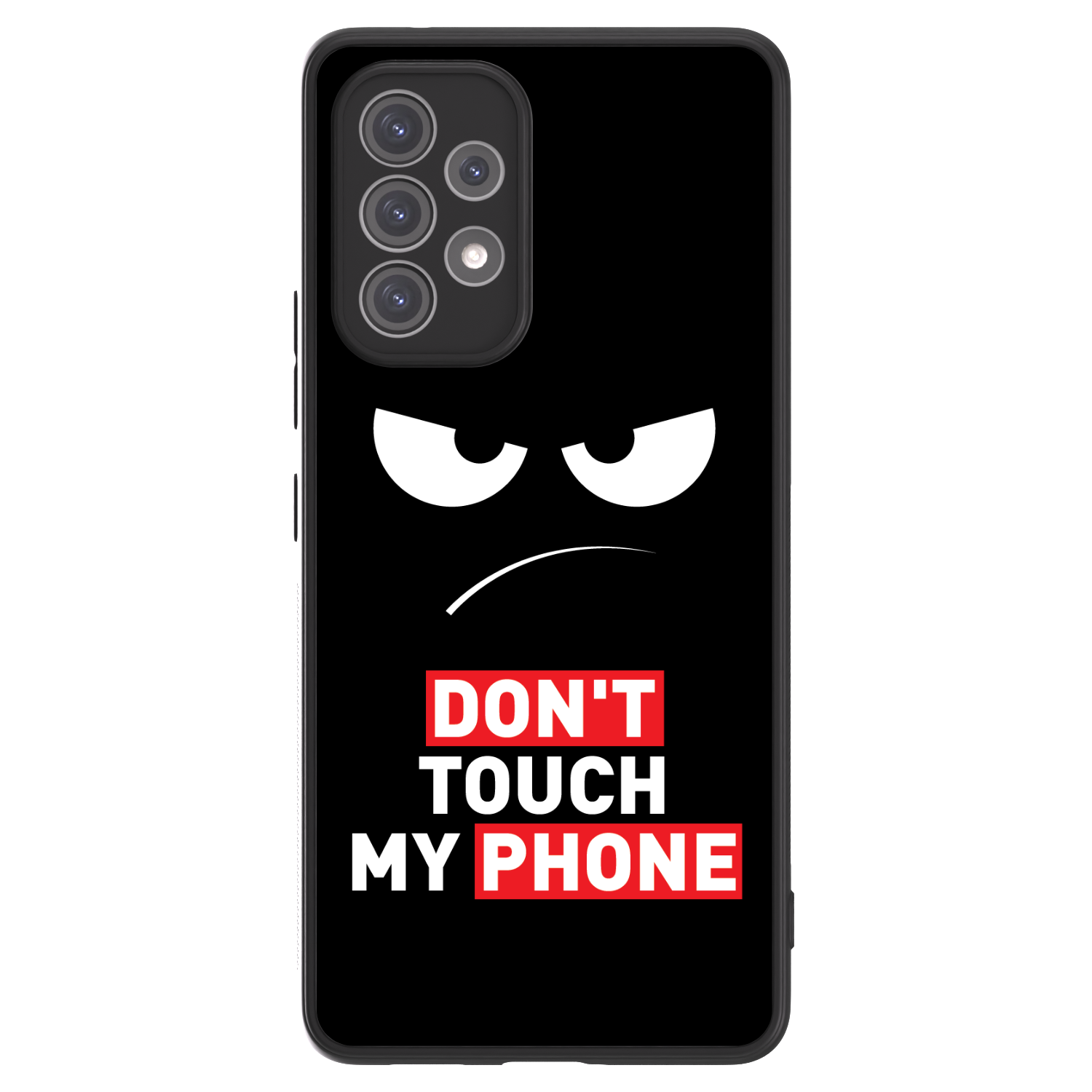 Picasee ULTIMATE CASE pentru Samsung Galaxy A52 5G A525F - Angry Eyes - Transparent