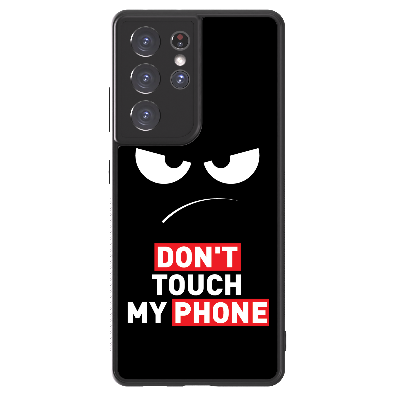 Picasee ULTIMATE CASE pentru Samsung Galaxy S21 Ultra 5G G998B - Angry Eyes - Transparent