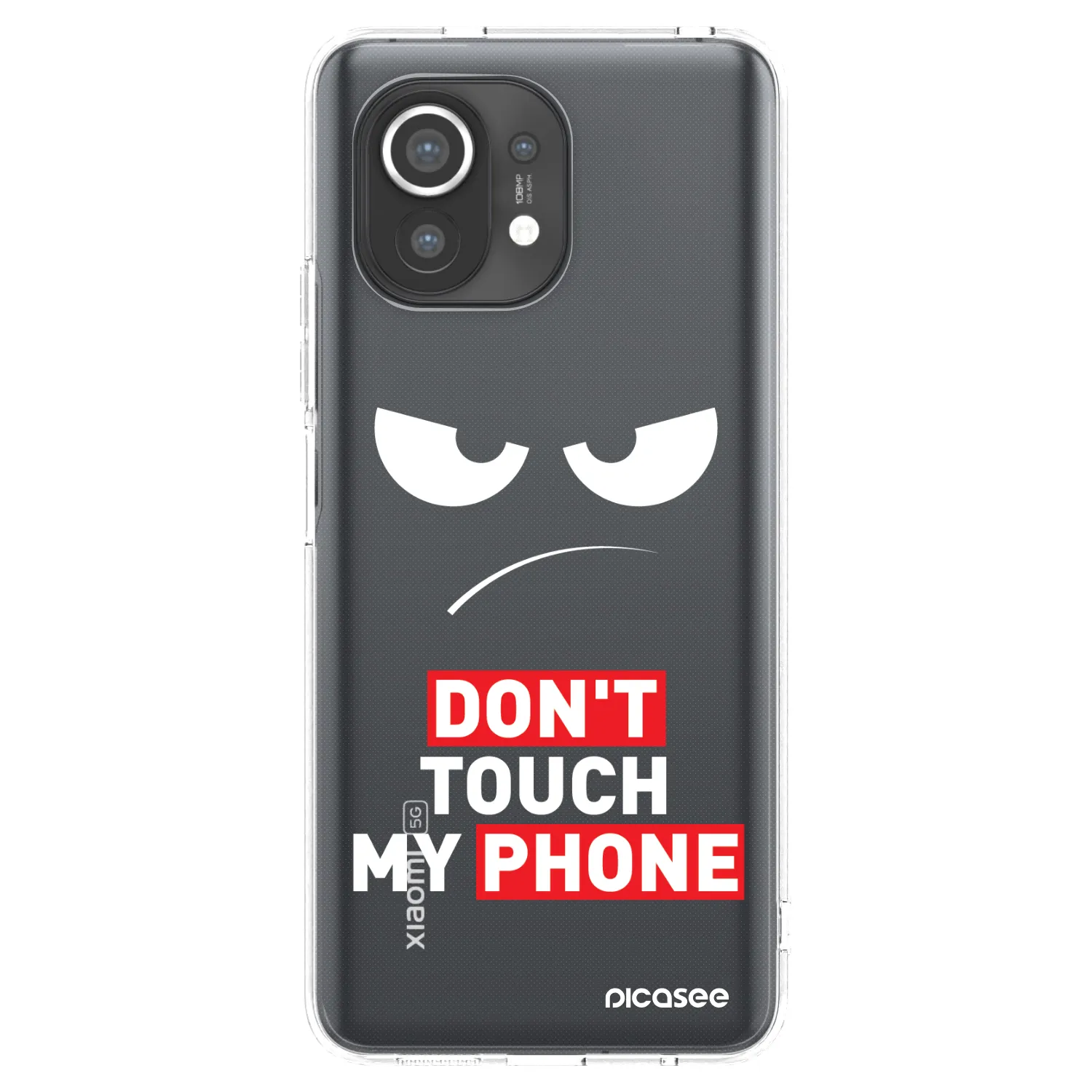 Picasee husă transparentă din silicon pentru Xiaomi Mi 11 - Angry Eyes - Transparent