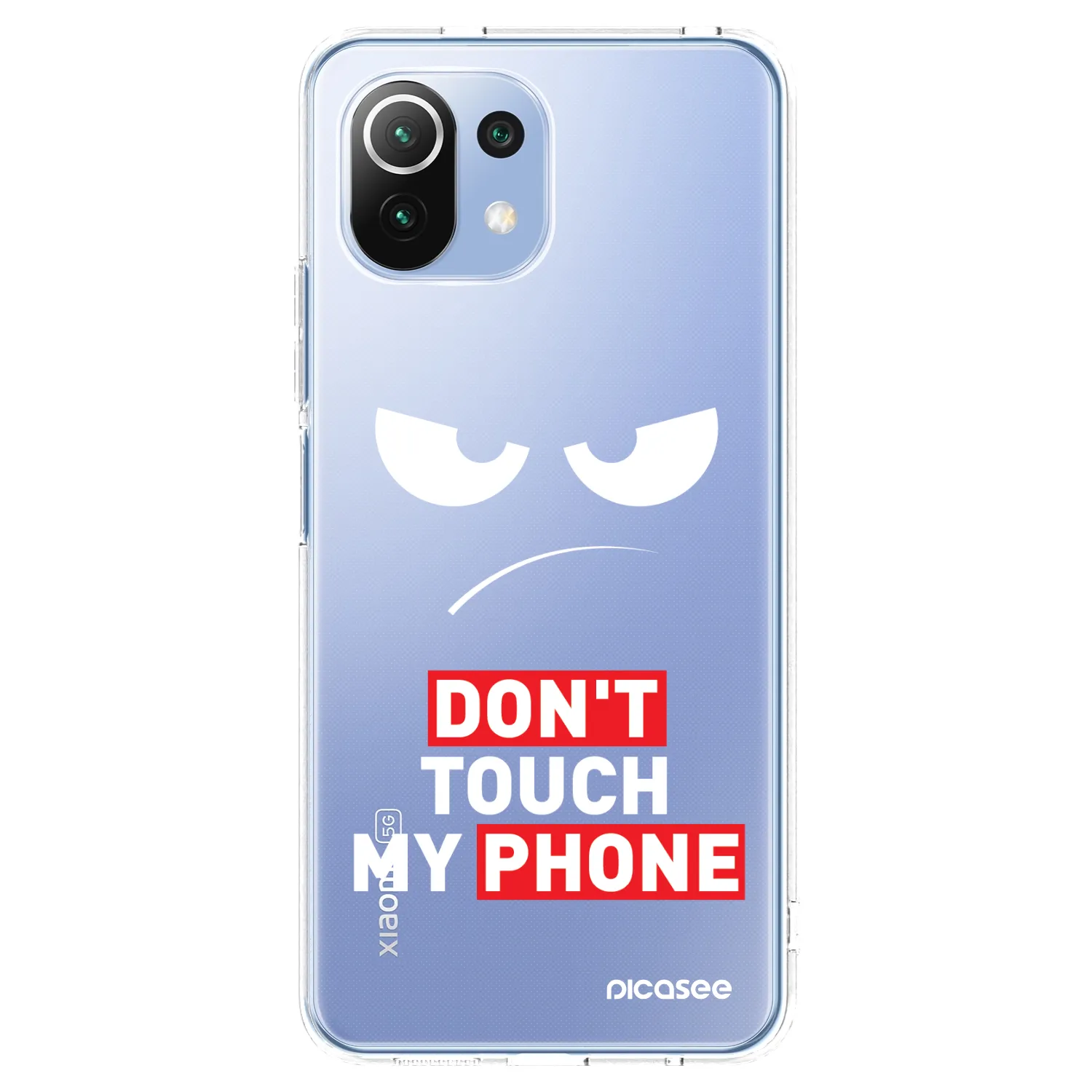 Picasee husă transparentă din silicon pentru Xiaomi Mi 11 Lite - Angry Eyes - Transparent