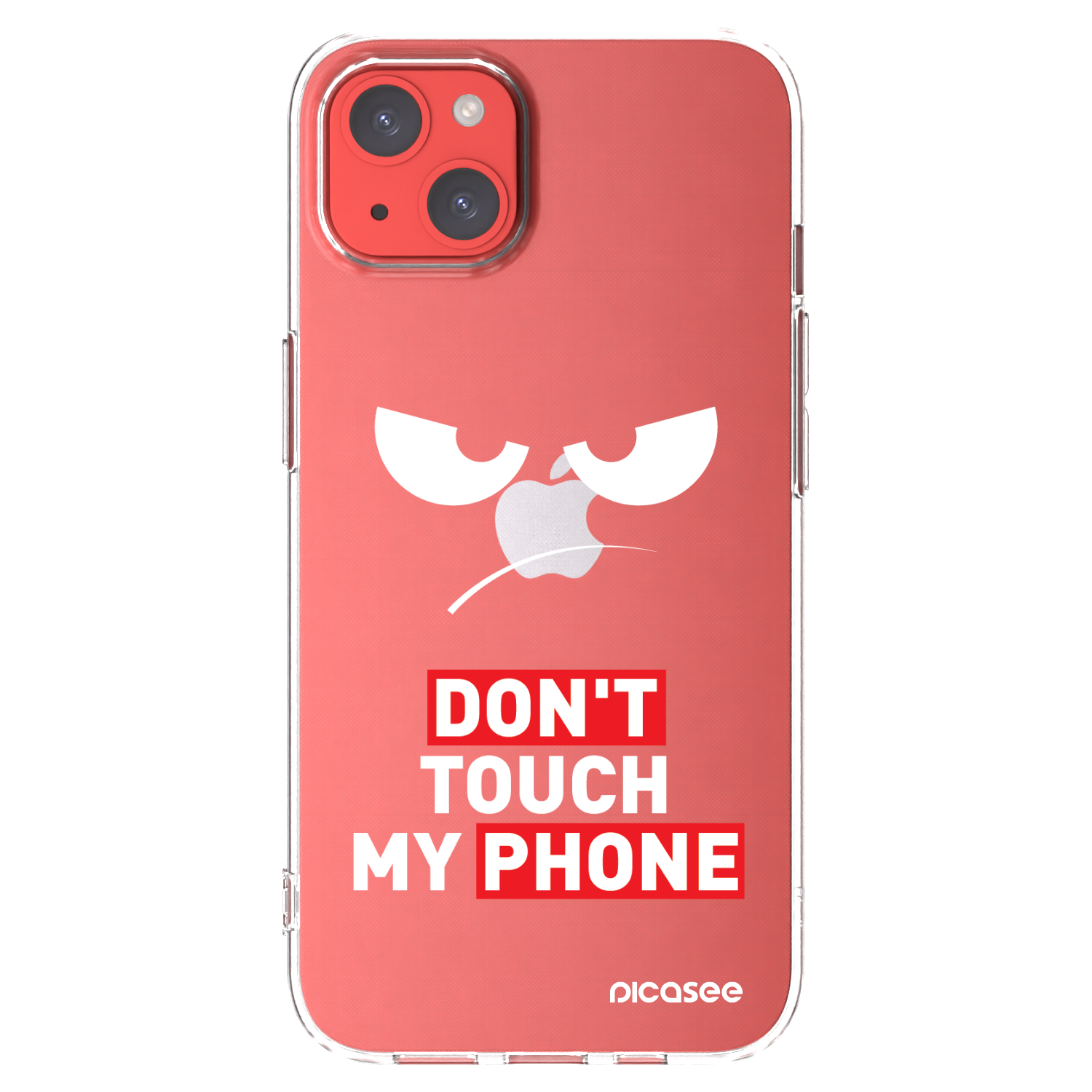 Picasee husă transparentă din silicon pentru Apple iPhone 13 - Angry Eyes - Transparent