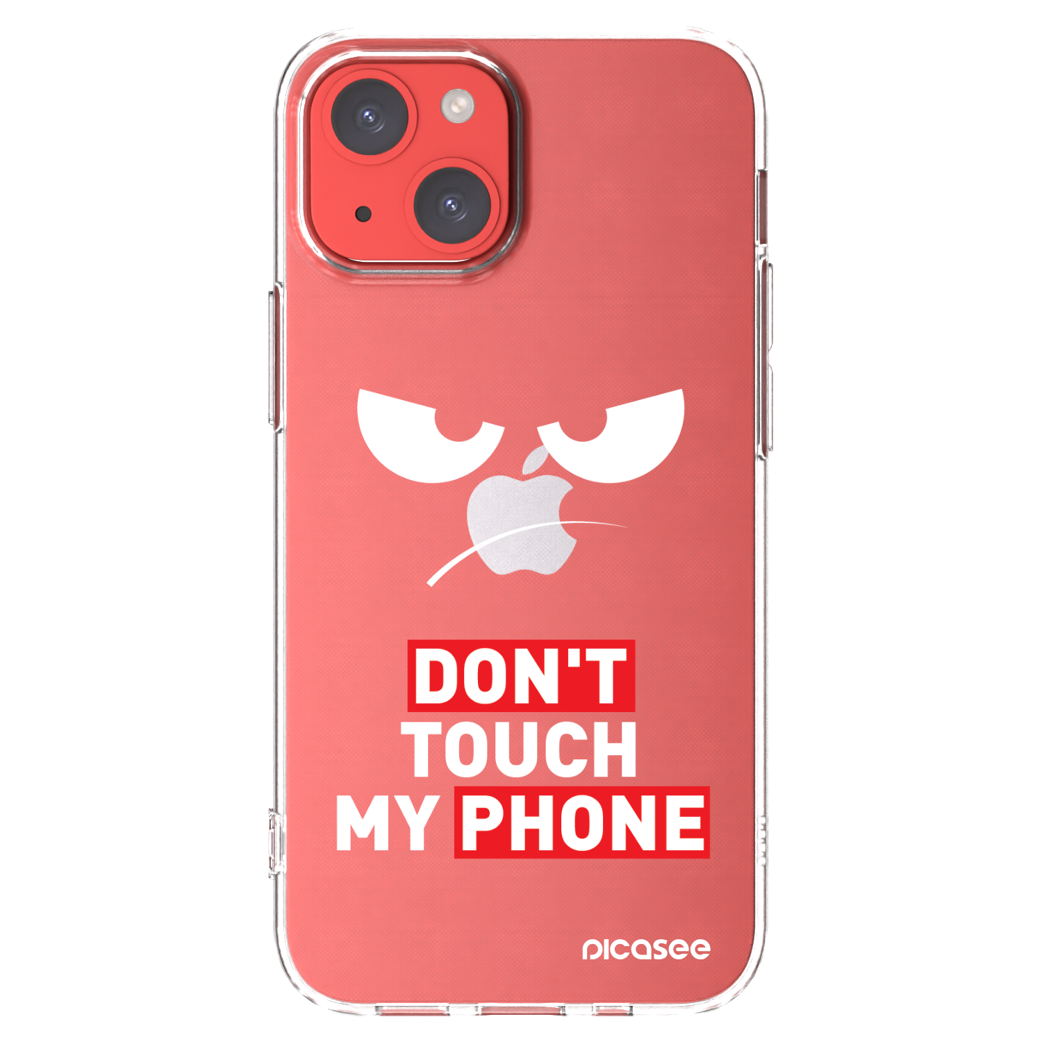 Picasee husă transparentă din silicon pentru Apple iPhone 13 mini - Angry Eyes - Transparent