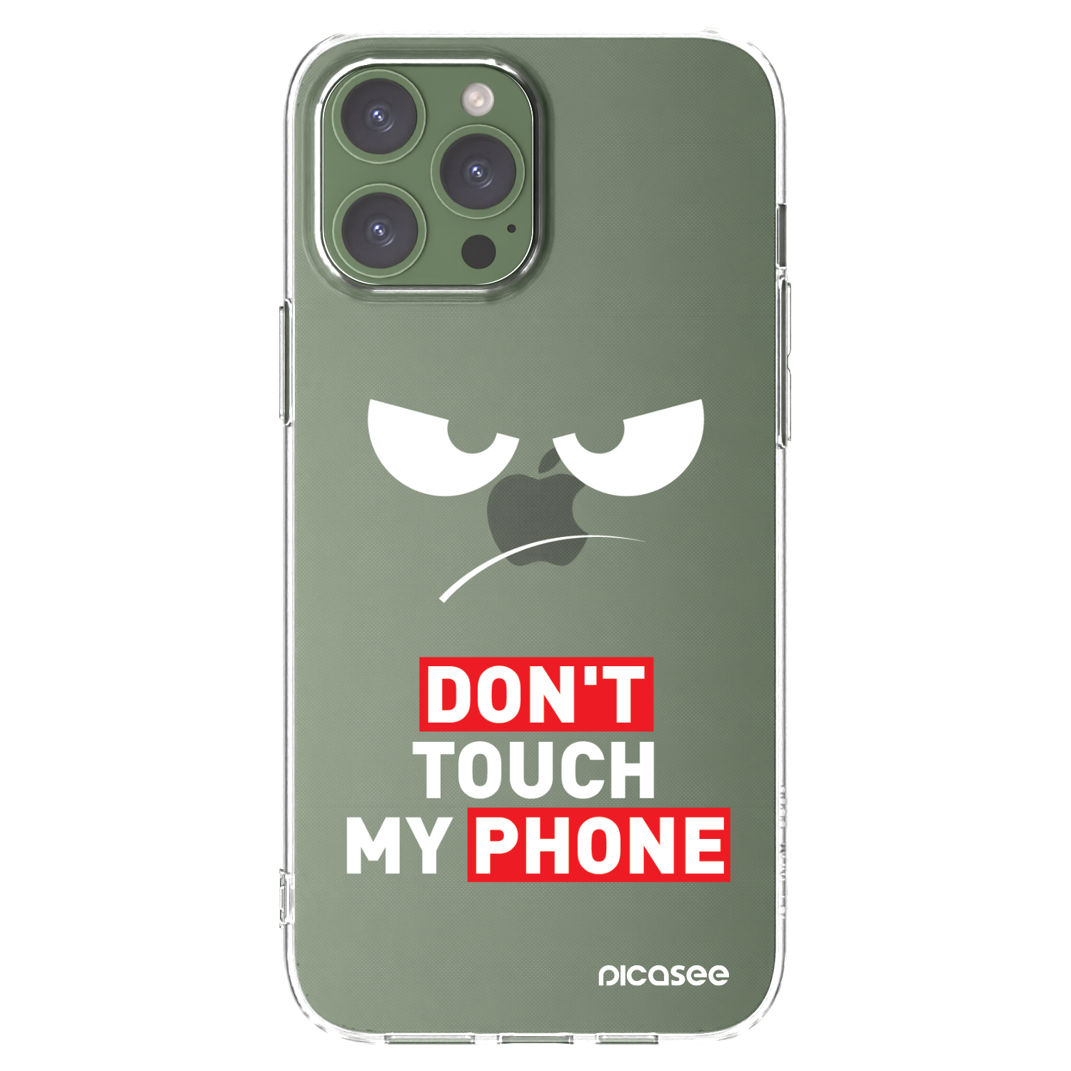 Picasee husă transparentă din silicon pentru Apple iPhone 13 Pro Max - Angry Eyes - Transparent