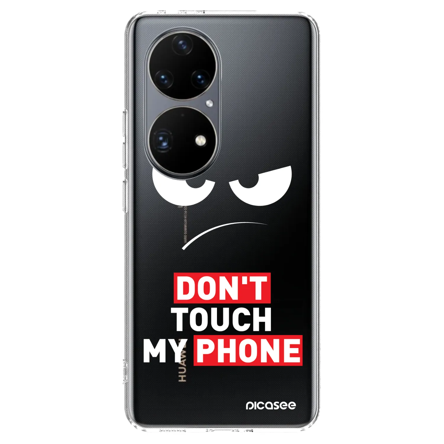 Picasee husă transparentă din silicon pentru Huawei P50 - Angry Eyes - Transparent